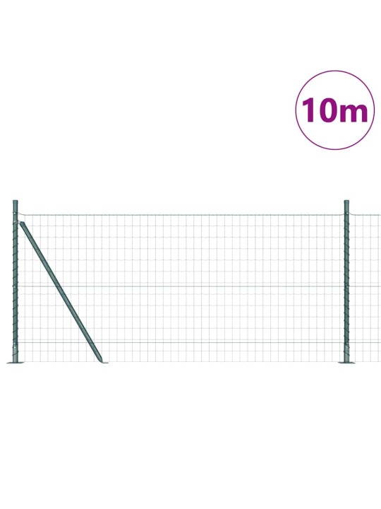 Žogs ar stabiem. zaļa 0.8 x 10 m tērauds