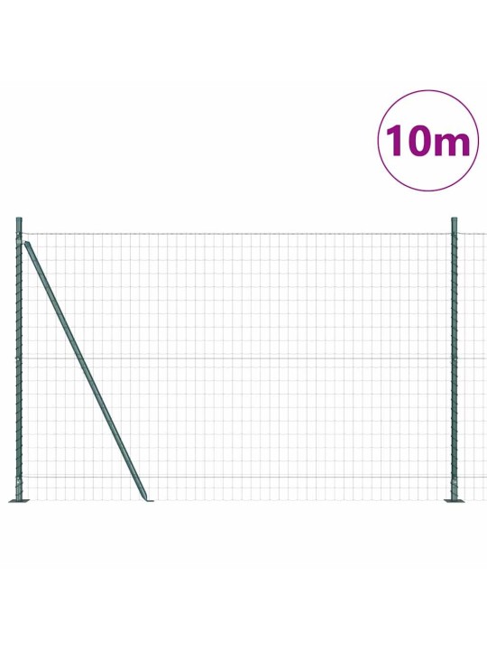 Žogs ar stabiem. zaļa 1.6 x 10 m tērauds