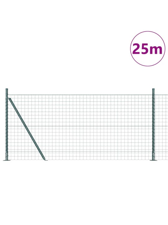 Žogs ar stabiem. zaļa 1 x 25 m tērauds
