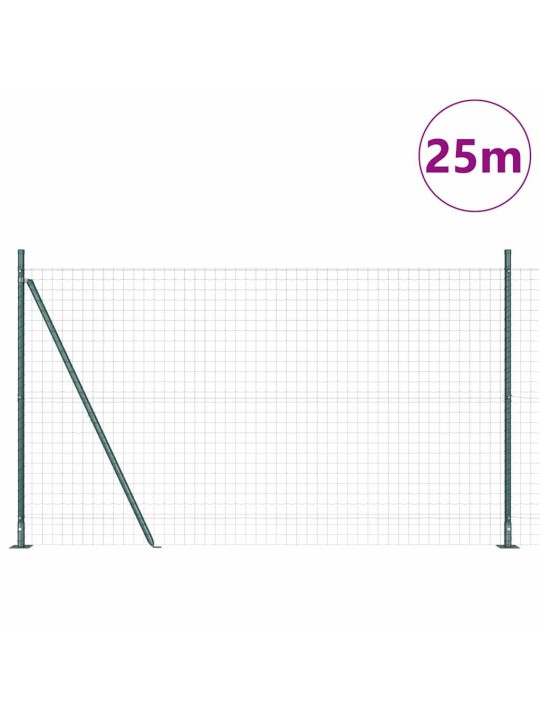 Žogs ar stabiem. zaļa 1.2 x 25 m tērauds