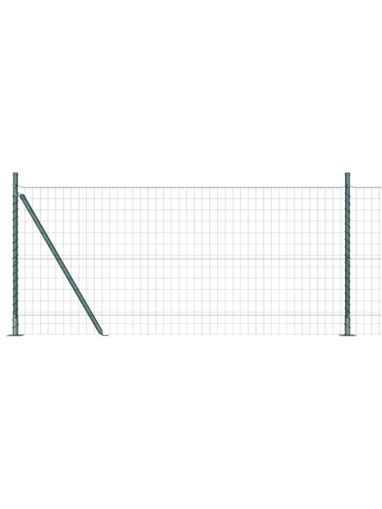 Žogs ar stabiem. zaļa 0.8 x 25 m tērauds