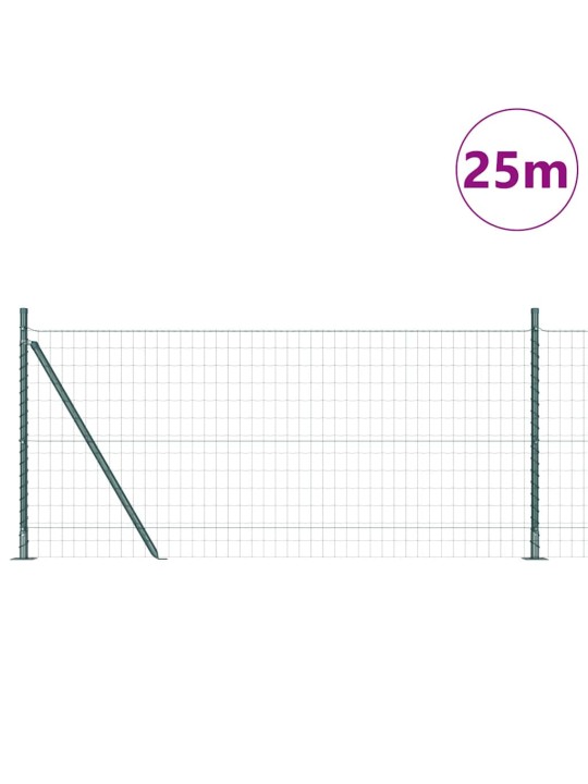 Žogs ar stabiem. zaļa 0.8 x 25 m tērauds