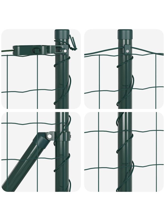 Žogs ar stabiem. zaļa 0.8 x 25 m tērauds