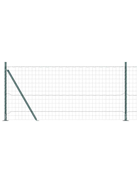 Žogs ar stabiem. zaļa 0.8 x 25 m tērauds