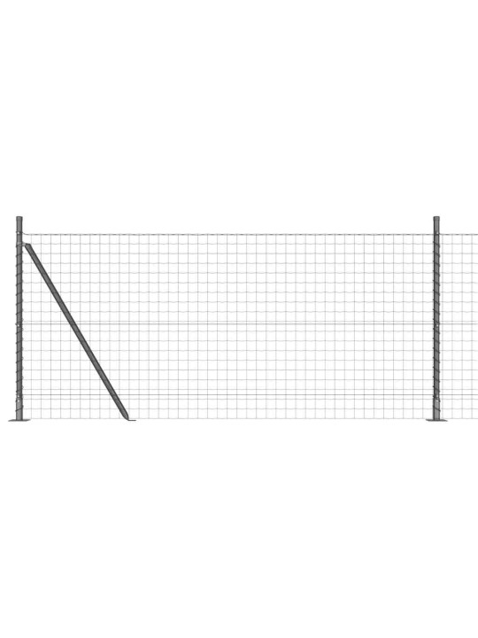Žogs ar stabiem. pelēka 0.8 x 10 m tērauds