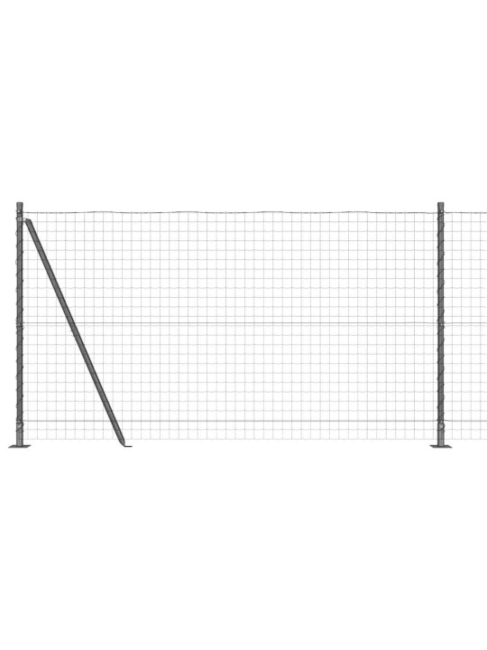 Žogs ar stabiem. pelēka 1.2 x 10 m tērauds