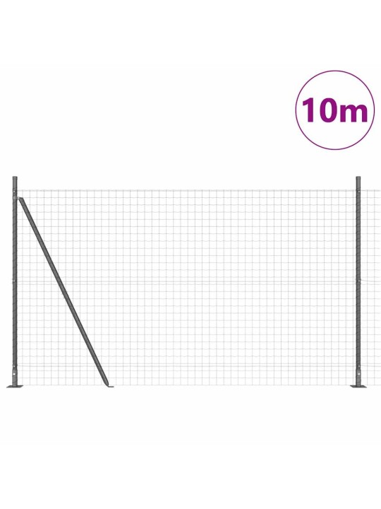 Žogs ar stabiem. pelēka 1.6 x 10 m tērauds