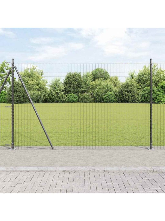 Žogs ar stabiem. pelēka 1.6 x 10 m tērauds