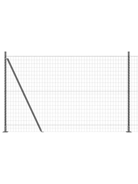 Žogs ar stabiem. pelēka 1.6 x 10 m tērauds