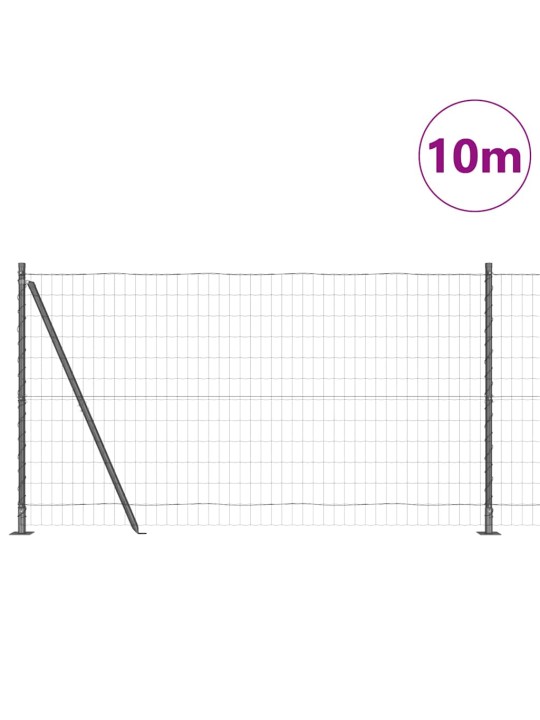 Žogs ar stabiem. pelēka 1.2 x 10 m tērauds