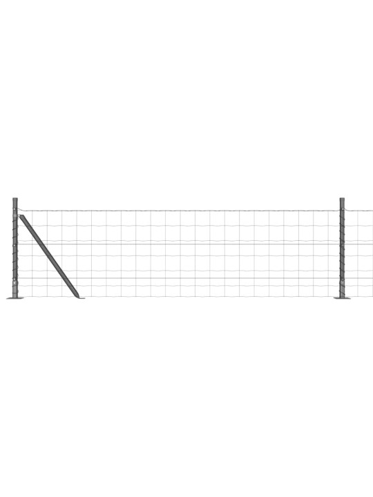 Žogs ar stabiem. pelēka 0.4 x 10 m tērauds
