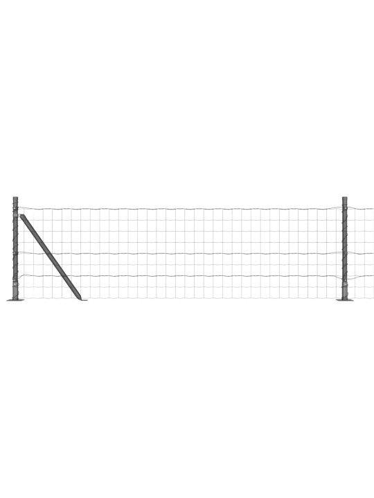 Žogs ar stabiem. pelēka 0.4 x 10 m tērauds