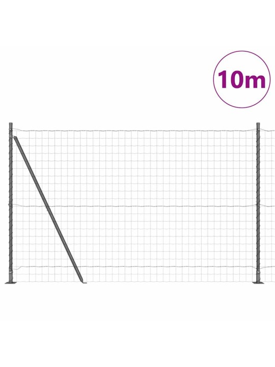 Žogs ar stabiem. pelēka 1.6 x 10 m tērauds