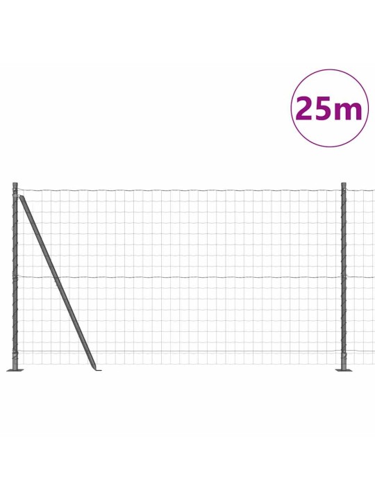 Žogs ar stabiem. pelēka 1.2 x 25 m tērauds