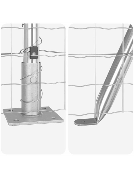 Žogs ar stabiem. sudraba 0.8 x 25 m tērauds