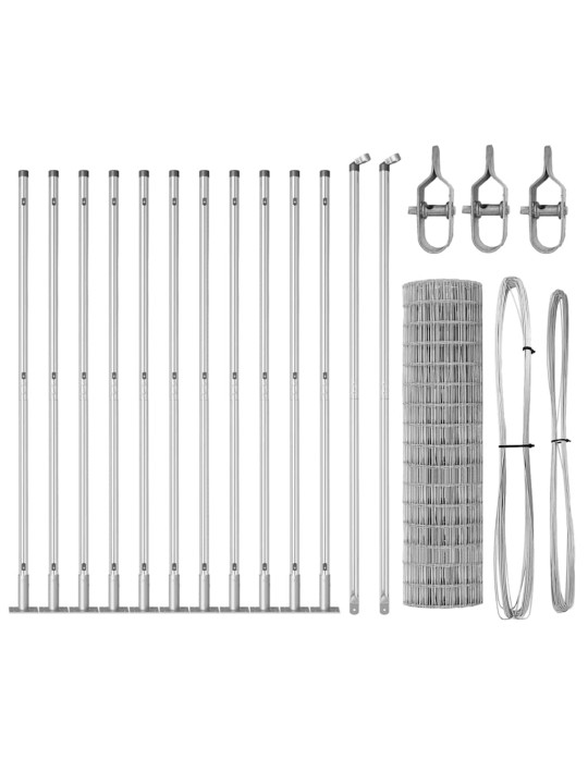 Žogs ar stabiem. sudraba 1.2 x 25 m tērauds