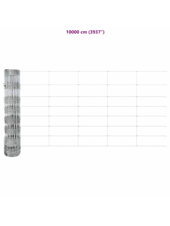 Lauku žogs sudraba 25 x 0.8 m cinkots tērauds