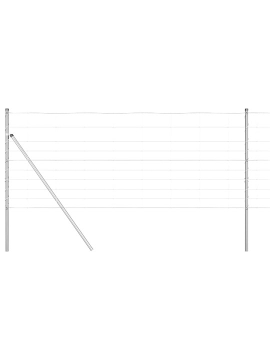Lauku žogs sudraba 25 x 1 m cinkots tērauds