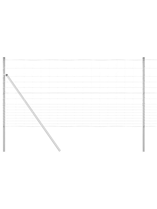 Lauku žogs sudraba 25 x 1.2 m cinkots tērauds