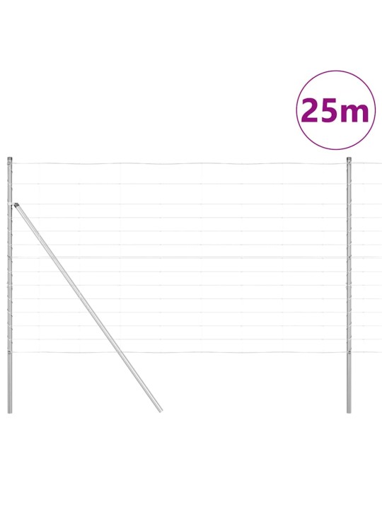 Lauku žogs sudraba 25 x 1.4 m cinkots tērauds