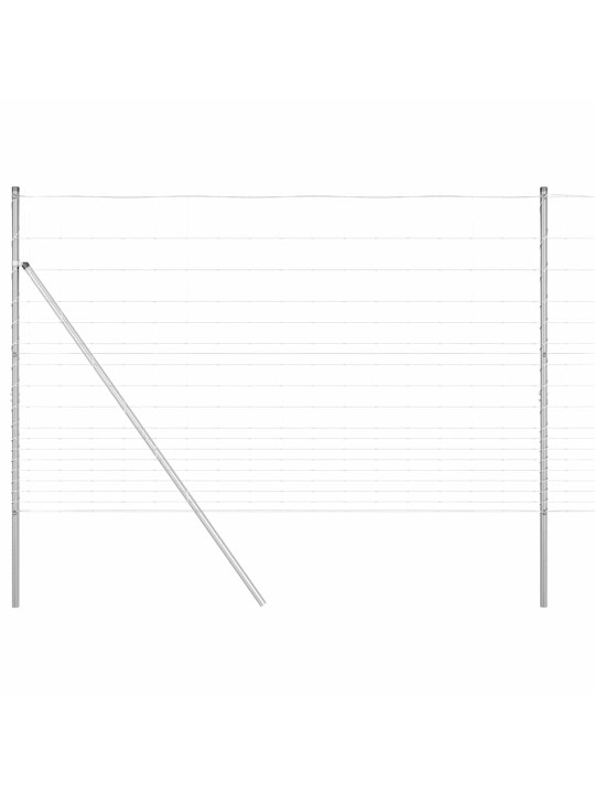 Lauku žogs sudraba 25 x 1.5 m cinkots tērauds