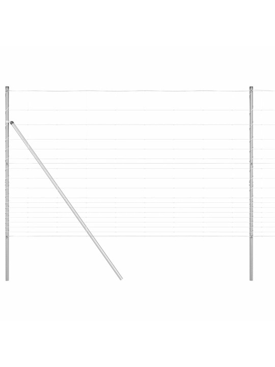 Lauku žogs sudraba 25 x 1.5 m cinkots tērauds