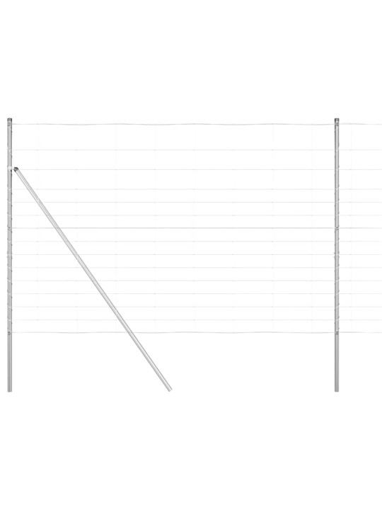 Lauku žogs sudraba 25 x 1.6 m cinkots tērauds