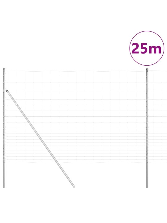 Lauku žogs sudraba 25 x 1.6 m cinkots tērauds