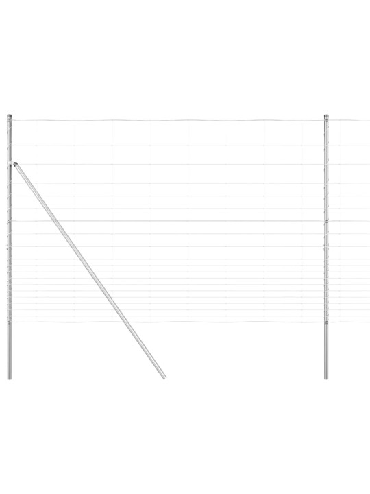 Lauku žogs sudraba 25 x 1.6 m cinkots tērauds