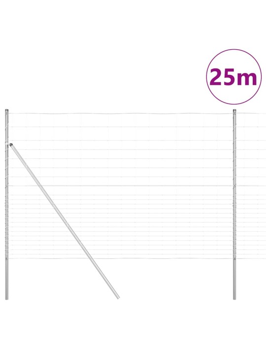 Lauku žogs sudraba 25 x 1.6 m cinkots tērauds