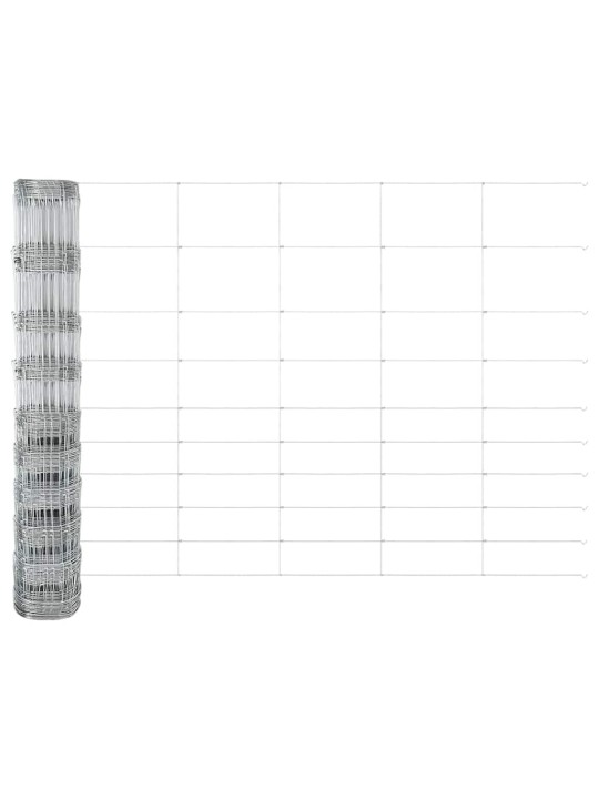 Lauku žogs sudraba 50 x 1.2 m cinkots tērauds