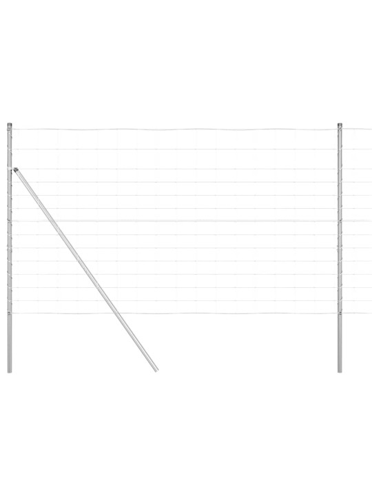 Lauku žogs sudraba 50 x 1.4 m cinkots tērauds
