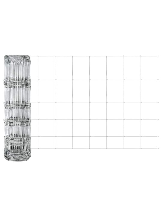 Lauku žogs sudraba 100 x 0.8 m cinkots tērauds