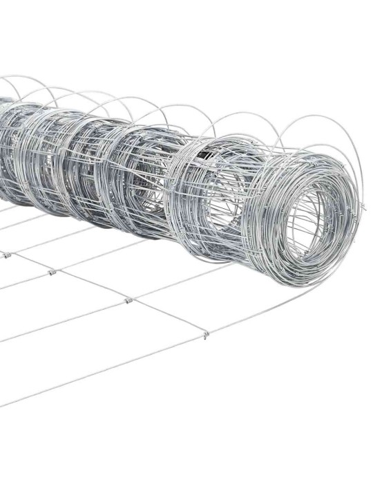 Lauku žogs sudraba 100 x 0.8 m cinkots tērauds