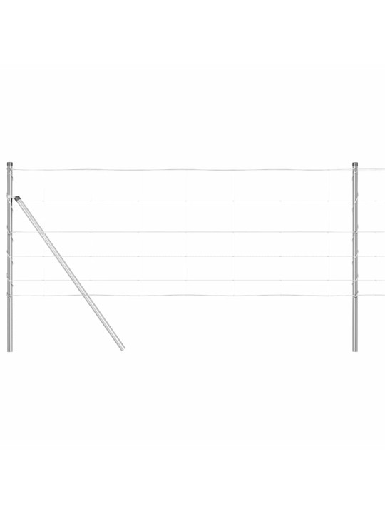 Lauku žogs sudraba 100 x 0.8 m cinkots tērauds