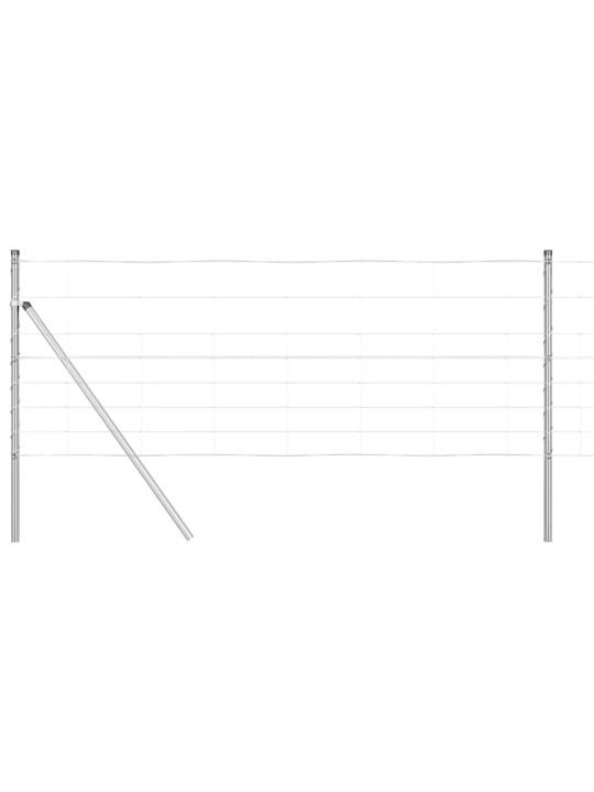 Lauku žogs sudraba 100 x 0.8 m cinkots tērauds