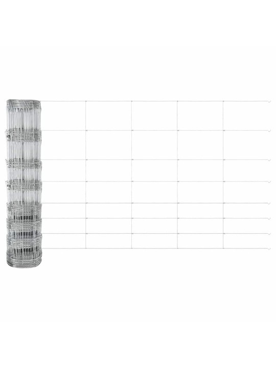 Lauku žogs sudraba 100 x 1 m cinkots tērauds