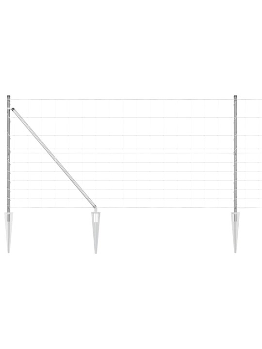 Lauku žogs sudraba 25 x 1.2 m cinkots tērauds