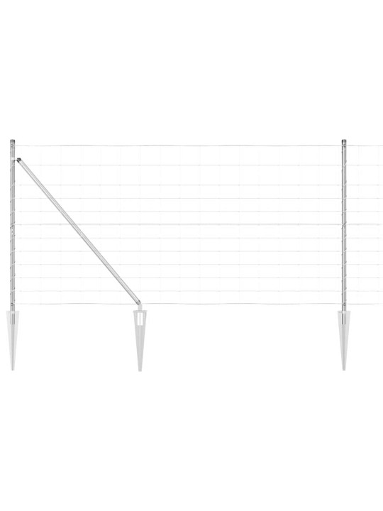 Lauku žogs sudraba 25 x 1.2 m cinkots tērauds