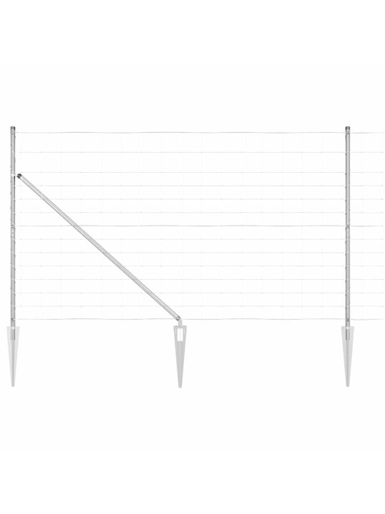 Lauku žogs sudraba 25 x 1.4 m cinkots tērauds