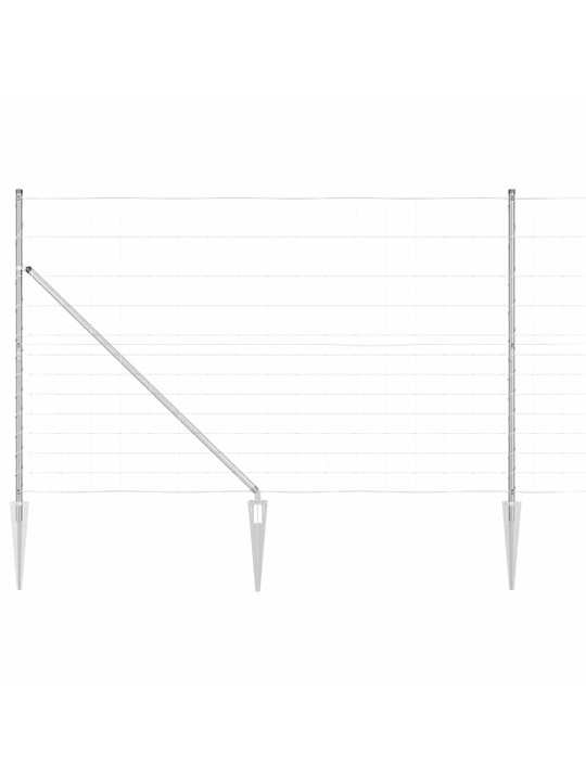 Lauku žogs sudraba 25 x 1.5 m cinkots tērauds