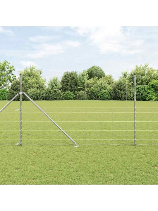 Lauku žogs sudraba 25 x 1.5 m cinkots tērauds