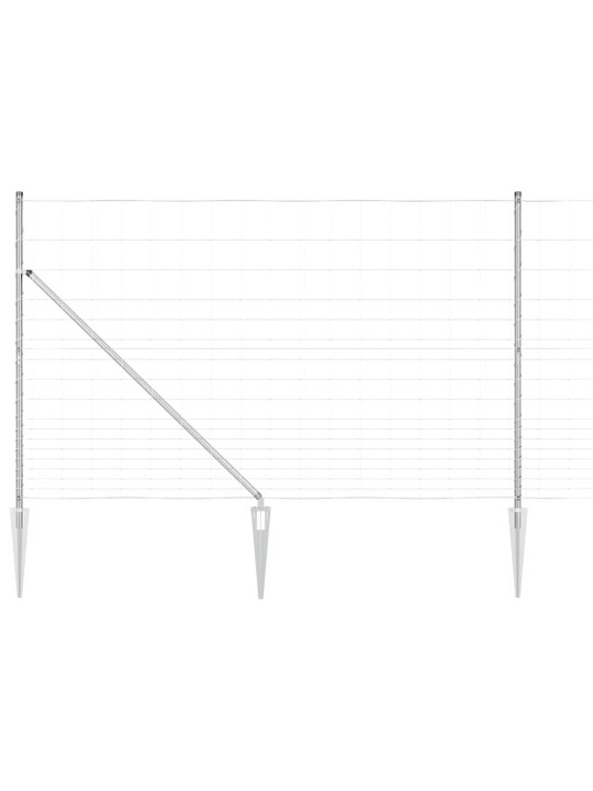 Lauku žogs sudraba 25 x 1.5 m cinkots tērauds