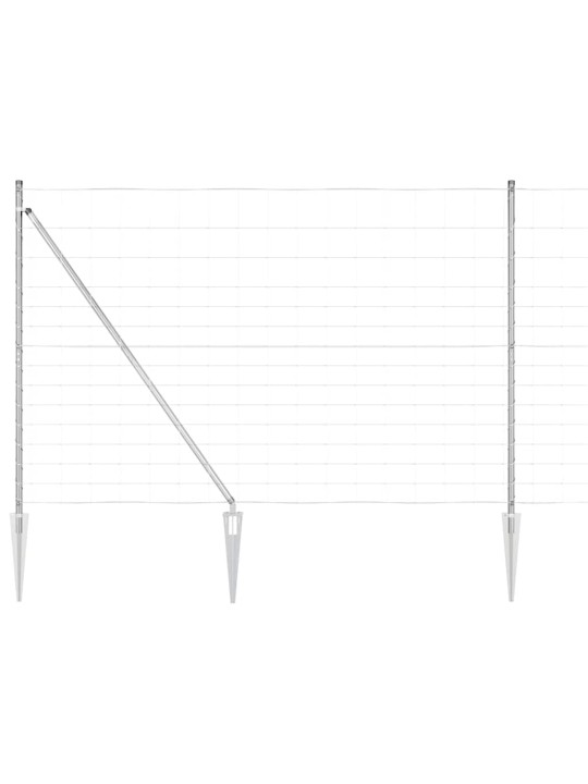Lauku žogs sudraba 25 x 1.6 m cinkots tērauds