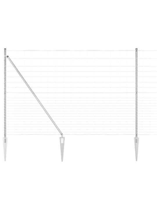 Lauku žogs sudraba 25 x 1.6 m cinkots tērauds