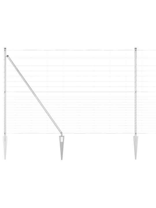 Lauku žogs sudraba 25 x 1.6 m cinkots tērauds