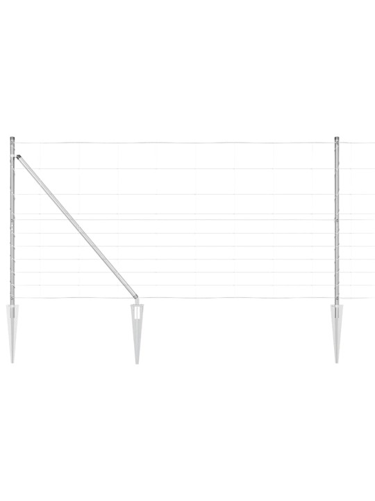 Lauku žogs sudraba 50 x 1.2 m cinkots tērauds
