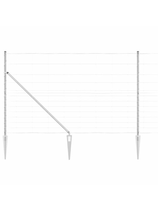Lauku žogs sudraba 50 x 1.5 m cinkots tērauds