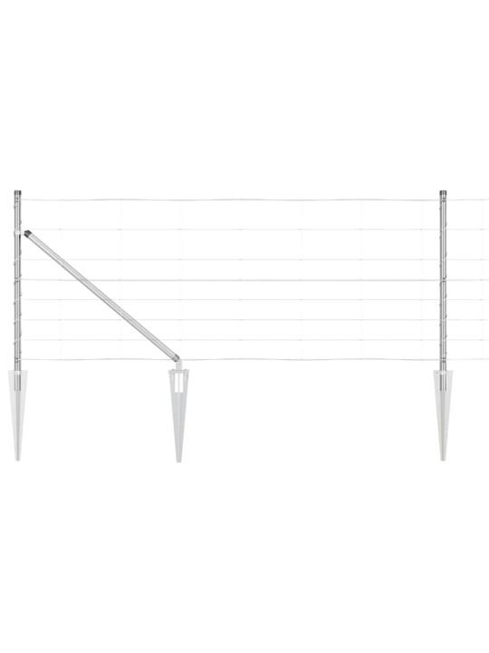 Lauku žogs sudraba 100 x 0.8 m cinkots tērauds