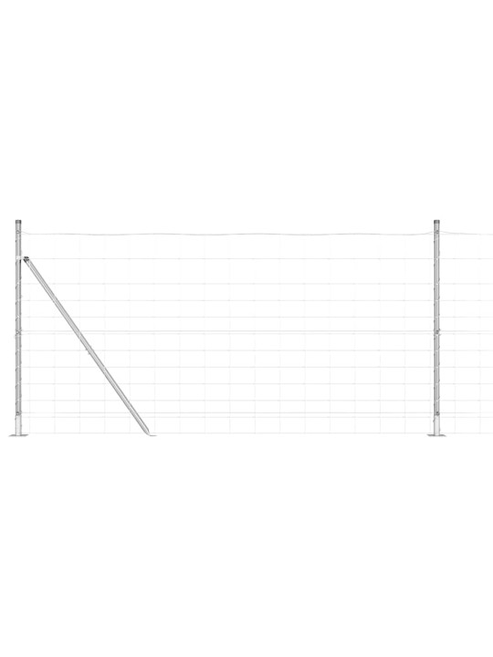 Lauku žogs sudraba 25 x 1.2 m cinkots tērauds